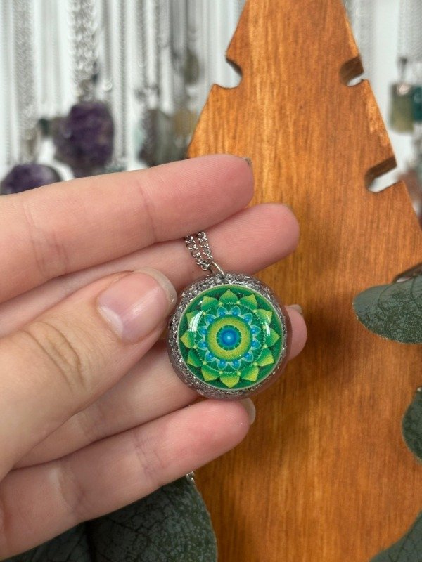 Producto - orgonita mandala chakra cardiaco