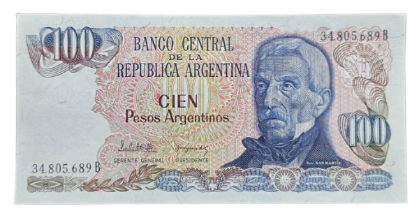 Producto - 100 Pesos Argentinos (López - González del Solar) Bott.2622 Unc