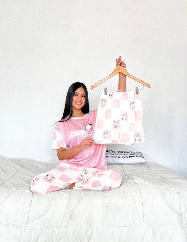 Producto - PIJAMA 3 PIEZAS REMERA