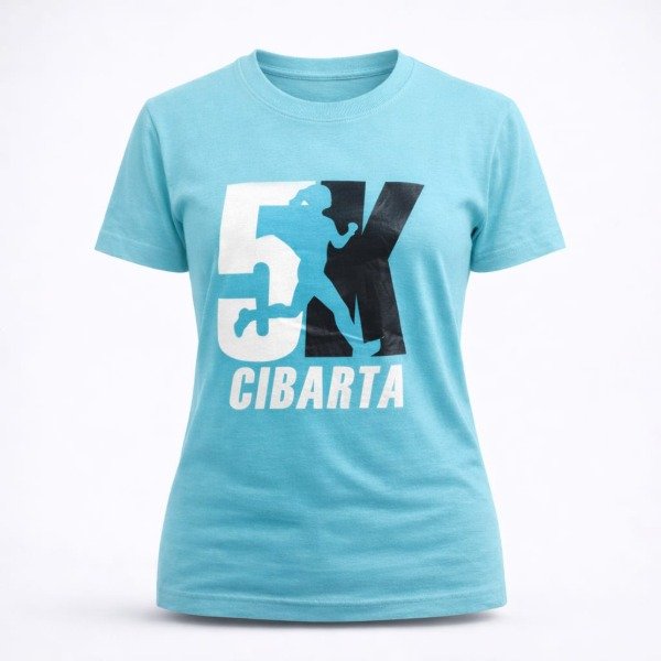 Producto - Remera Mujer Deportiva Cibarta Maraton 5k Azul algodón