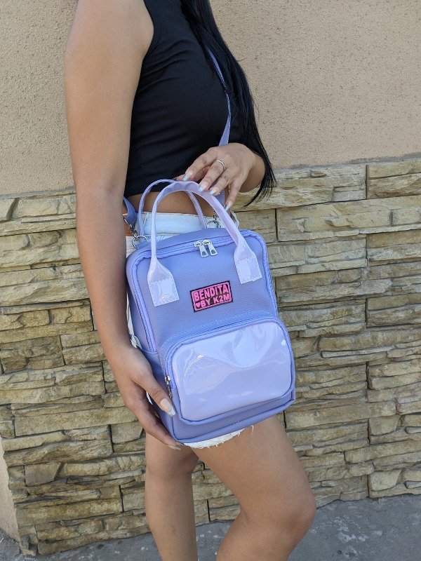 Producto - Mochila y bolso lila
