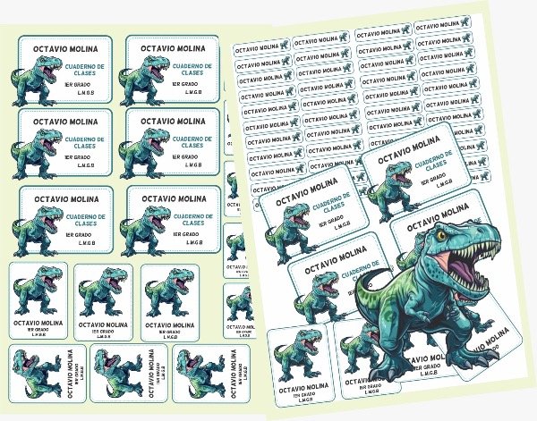 Producto - Etiquetas para el inicio de clases