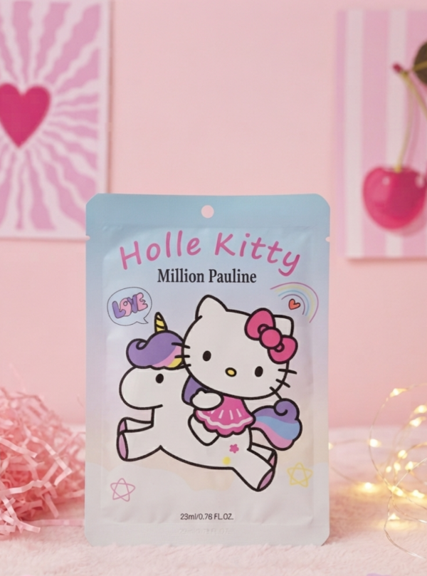 Producto - Kit Hello Kitty 2 Premium: Peluche Taza Tote bag Stickers Llavero y Mascarilla - 5