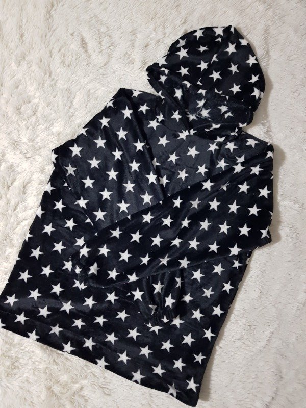 Producto - Maxi Buzo Polar Soft Estrellas Negro