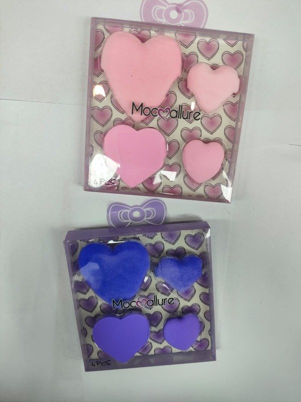 Producto - SET ESPONJITA CORAZON X4U MOC1096