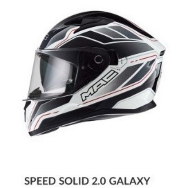 Producto - Casco Mac Speed 2.0 Galaxy White Black Red Xl
