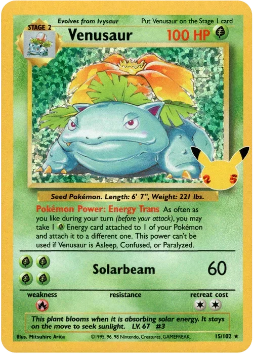 Producto - Venusaur (Classic Collection) - 15/102 - Celebrations - Holo