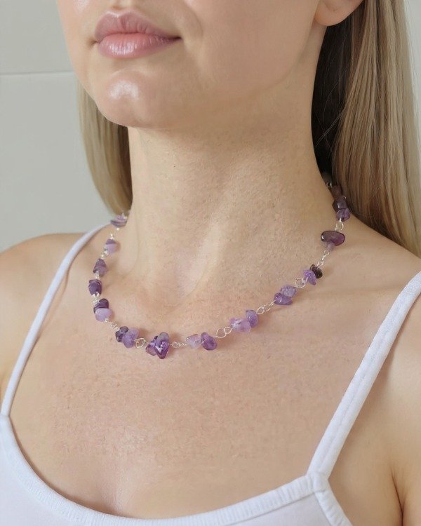 Producto - Amatista Violeta Collar