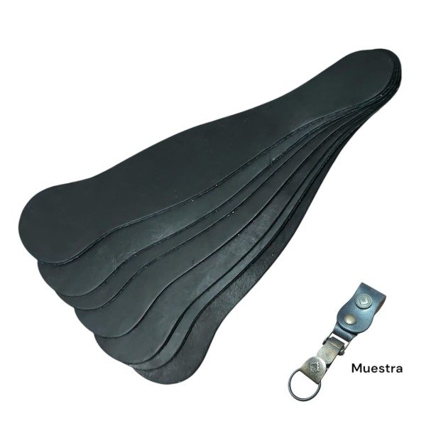 Producto - 6 corte para llavero pasacinto negro