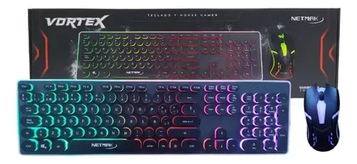 Producto - Combo Teclado + Mouse Gamer Rgb Usb Netmak Nm-vortex Teclas