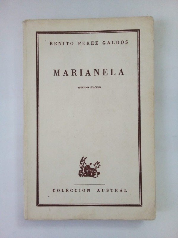 Producto - Marianela - Benito Pérez Galdós - Espasa Calpe 1969