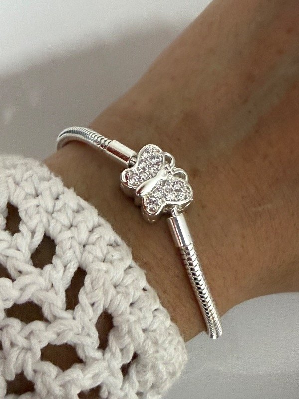 Producto - PB1183 Pulsera Pandora con cierre mariposa y micropave