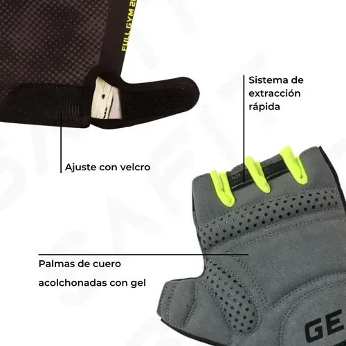 Guantes DRB Gym Negro Gris — imagen 2