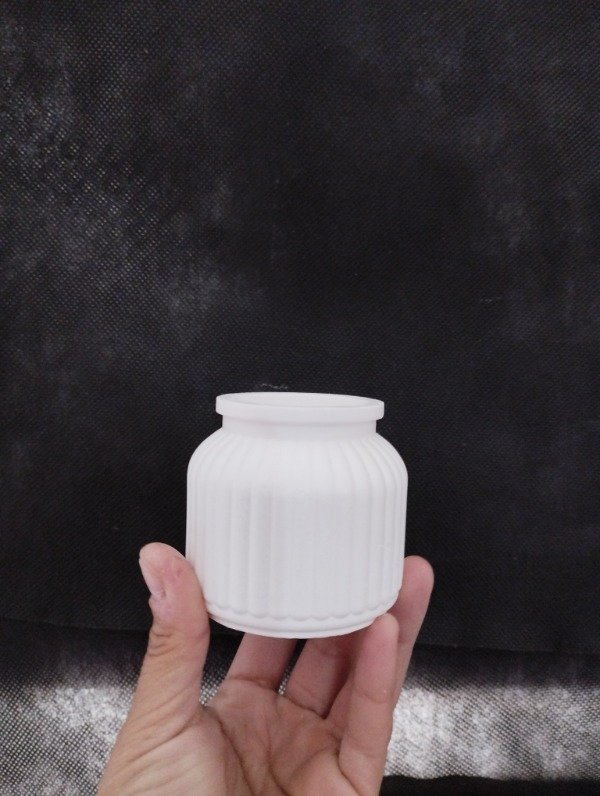 Producto - Porta vela rallado redondo