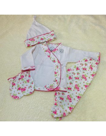 Producto - Ajuar Flores rosa