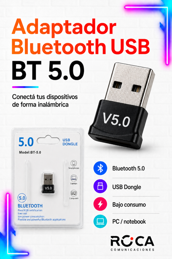 Producto - Adaptador Bluetooth USB 5.0 BT 5.0