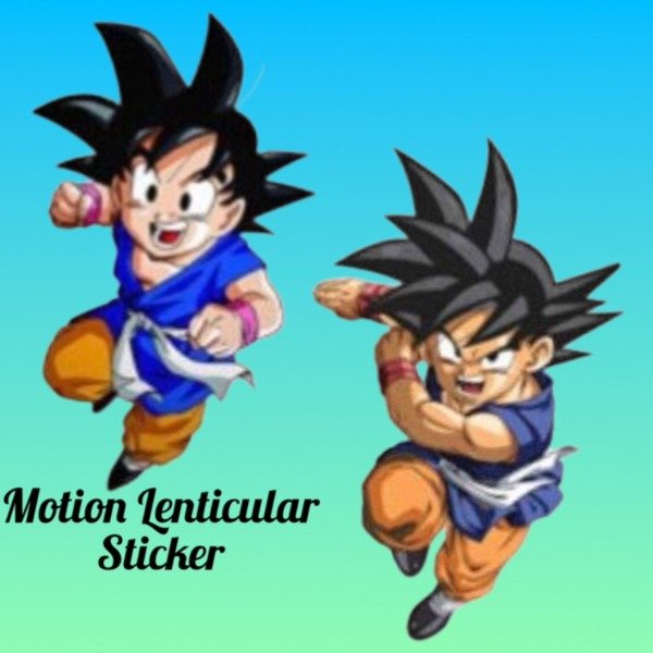 Producto - Sticker Lenticular Dragon Ball GT Son Goku
