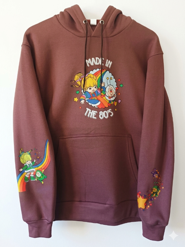 Producto - Buzo  Canguro Algodon Rainbow Brite Marron Avellana