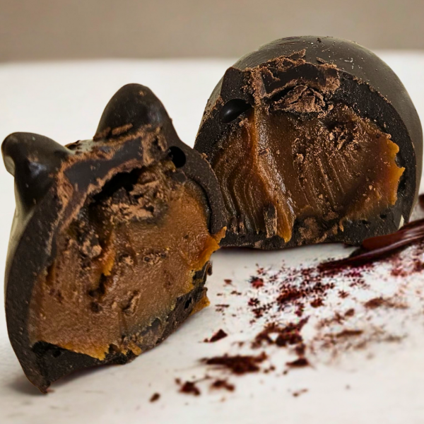 Producto - Conejito de chocolate y DDL VEGAN (50gr.)