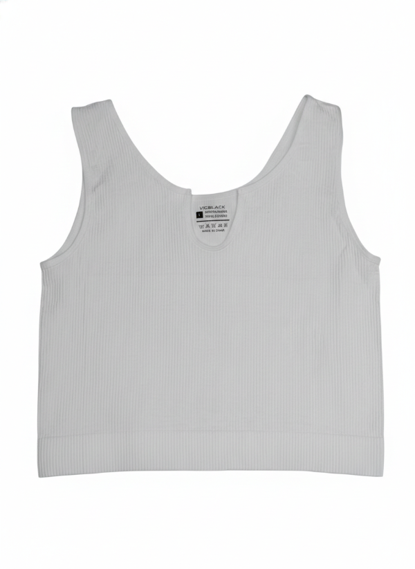 Producto - Crop Top Acanalado V T.L - 1