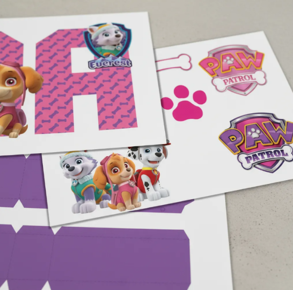 Producto - Kit Imprimible Letras 3D Paw Patrol Skye Everest + PDF - 4