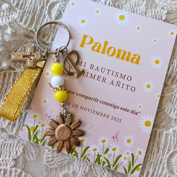 Producto - LLavero Margarita mas tarjeta