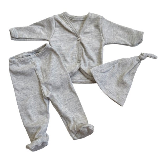 Producto - Ajuar prematuro 00 gris claro