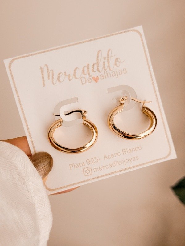 Producto - Aretes oval 2,5 cm