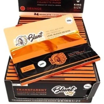 Producto - CELULOSA BLUNT REY NARANJA 78MM CAJA X 25 UNIDADES