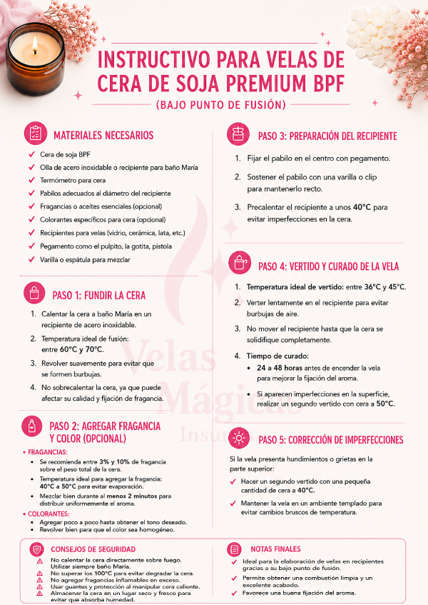 Producto - INSTRUCTIVO CERA DE SOJA BPF