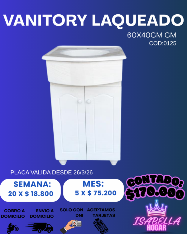 Producto - VANITORY LAQUEADO 60CM