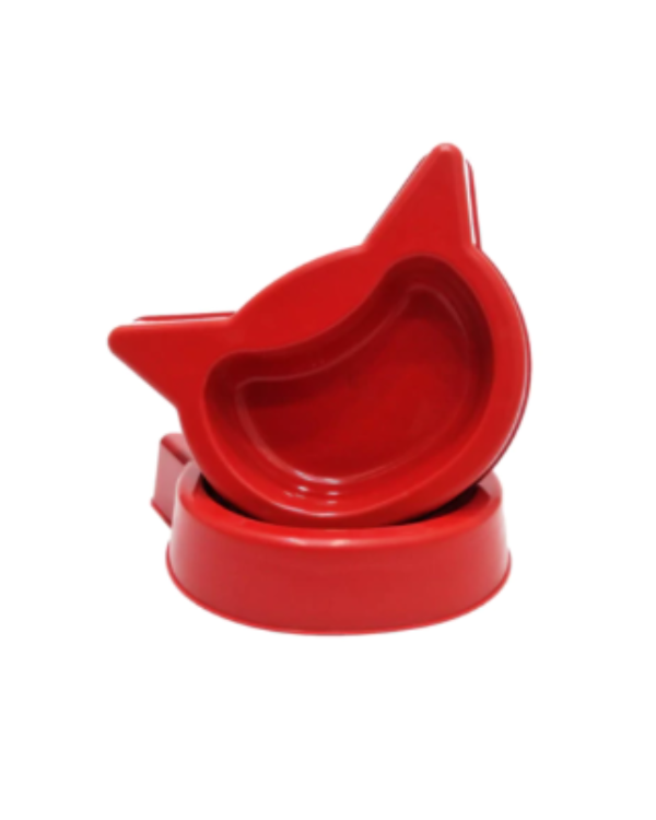 Producto - Comedero cara de gato de plástico