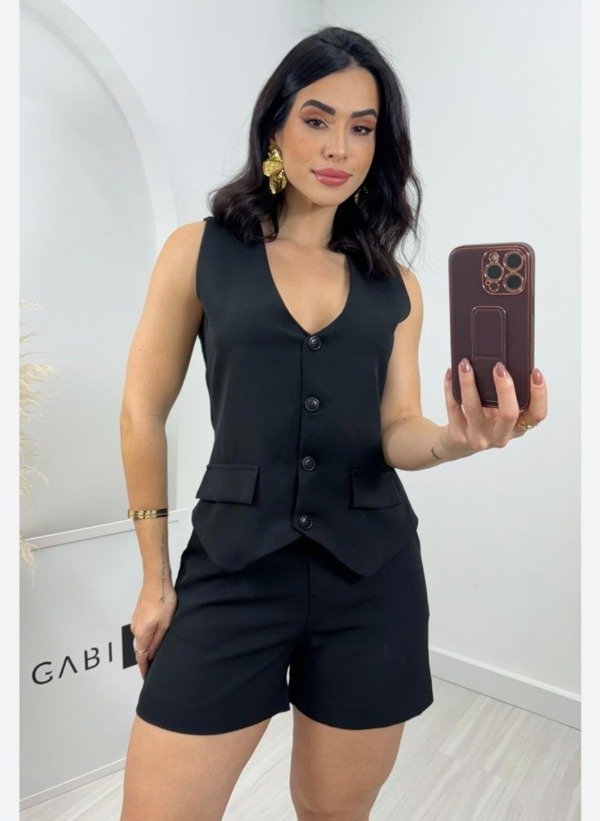 Producto - Chaleco corto importado Negro 45br38