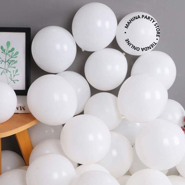 Producto - Globos de látex Blancos standard x 10