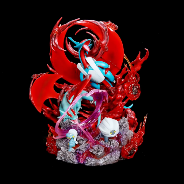 Producto - Diorama Salamance y Evoluciones - Pokemon (40cm)