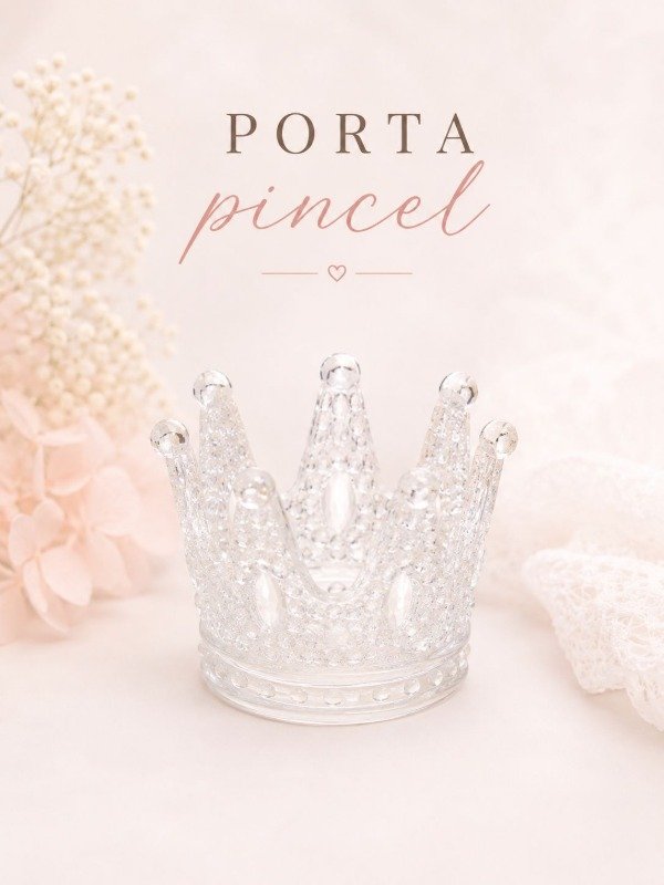 Producto - PORTA PINCEL CORONA CRISTAL