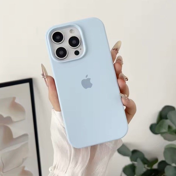 Producto - FUNDA SILICONA IPH COLOR CELESTE PASTEL