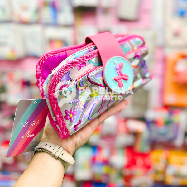Producto - CARTUCHERA SKORA DESPLEGABLE THINK HAPPY