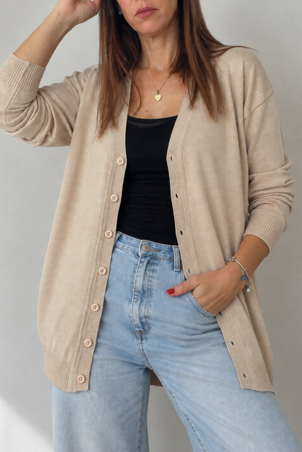 Producto - Cardigan Oversize Malva - 0
