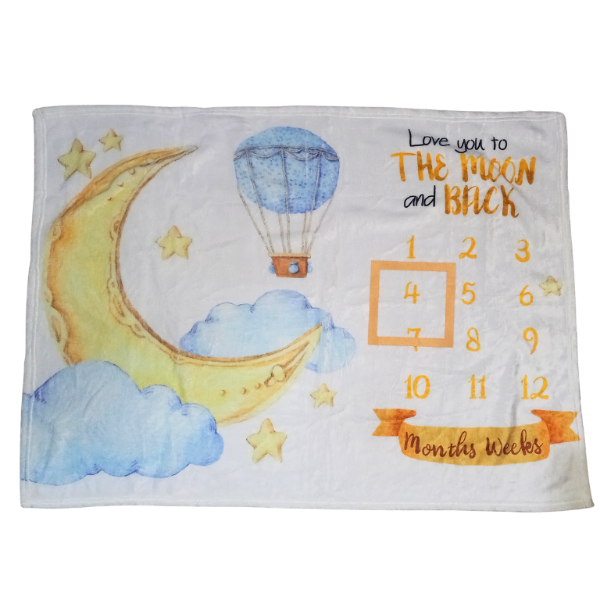 Producto - Manta cumple mes celeste piel