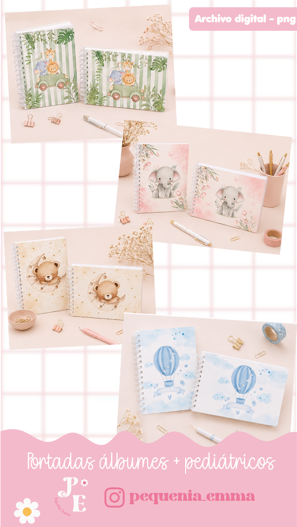 Producto - Colección bebé - 32 Portadas de álbumes + pediátricas - Archivo digital