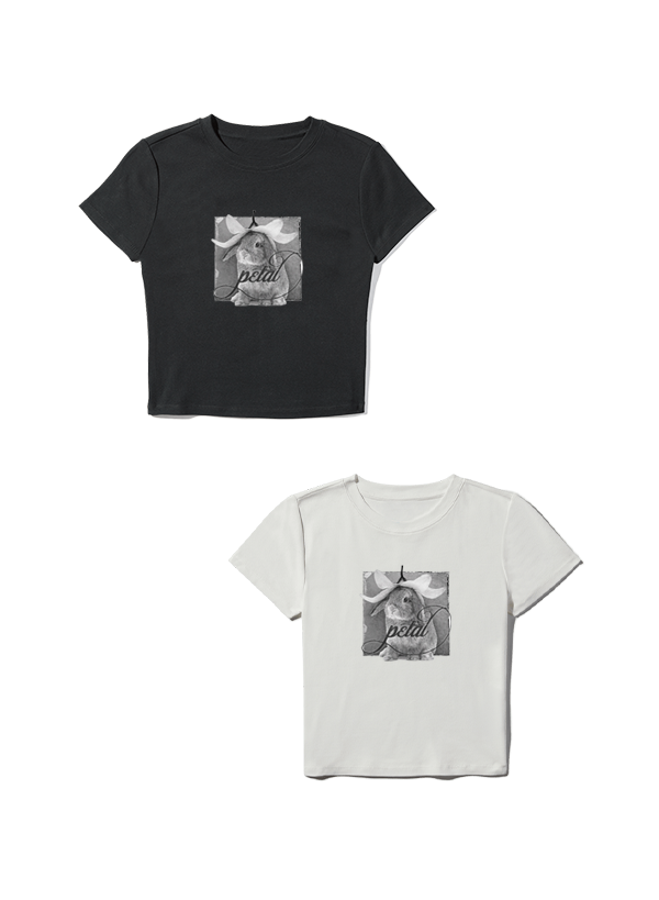 Producto - Baby Tee Bunny petal - Ariana Grande