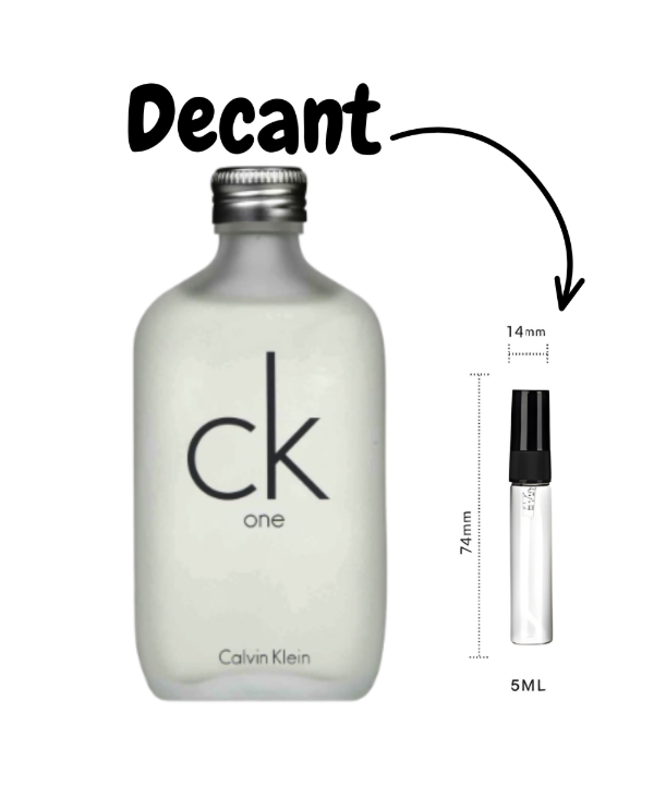 Producto - Calvin Klein CK One EDT DECANT 5ML