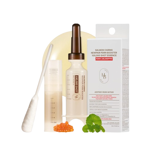 Producto - HEVEBLUE Salmon Caring Centella New Pair PDRN Booster 100,000 Shot Essence (1un)