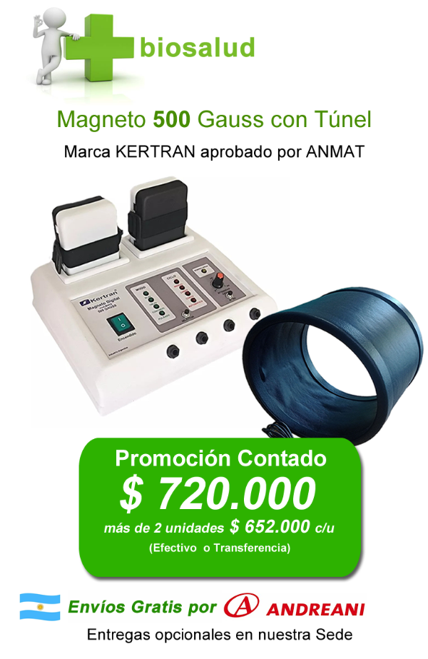 Producto - Magneto KERTRAN 500 Gauss, con Solenoides Planos + Túnel