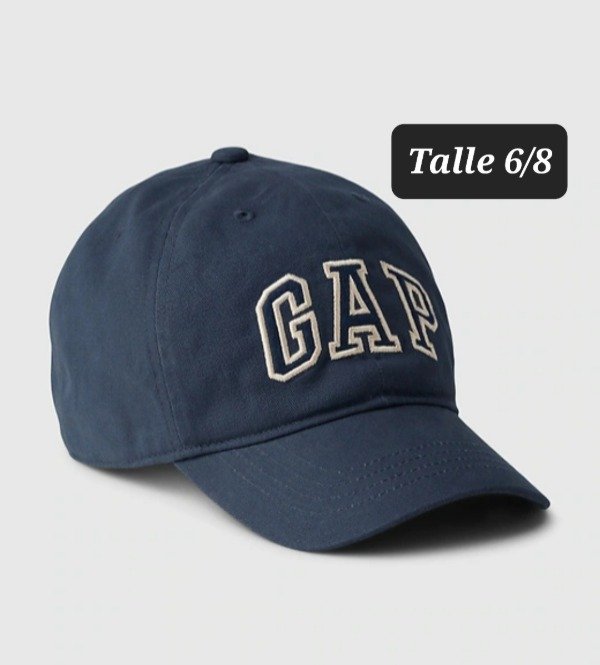 Gorra gap talle 6/8 azul