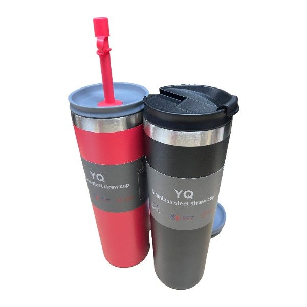 Producto - Art 923 Vaso doble tapa con sorbete y tapa para cafe 800 ml