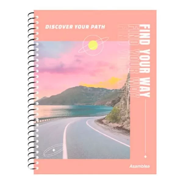 Producto - Cuaderno Universitario Espiral A4 Asamblea Rayado 80H Rosa