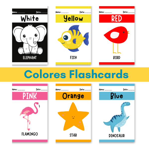 Producto - Los Colores - Flashcards en ingles - FLA07