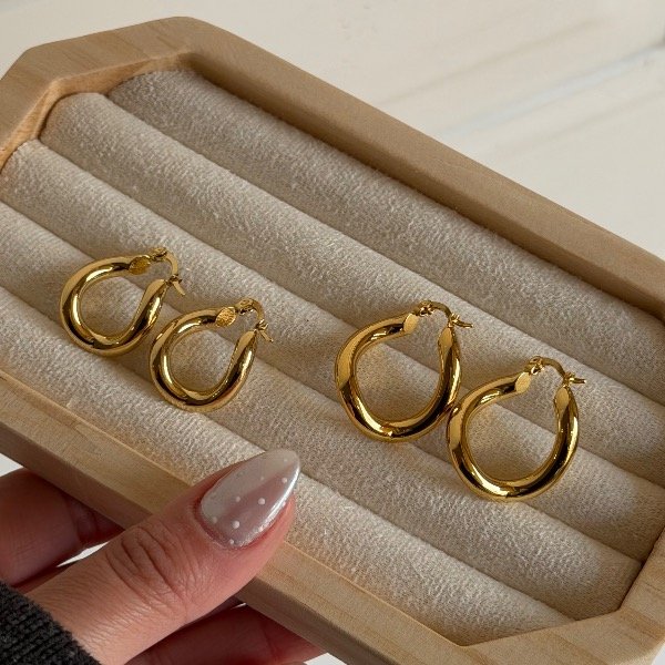 Producto - Aros vibes dorados - 0